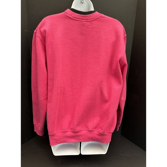 Y2K Vintage Grandma Butterfly Sweatshirt Morning Sun Embroider Medium Pink/Black - Picture 4 of 13